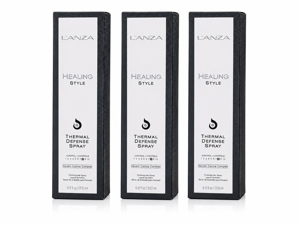 L’ANZA Healing Style Thermal Defense Spray 6.8oz 200ml Lot of 3Heat Protect